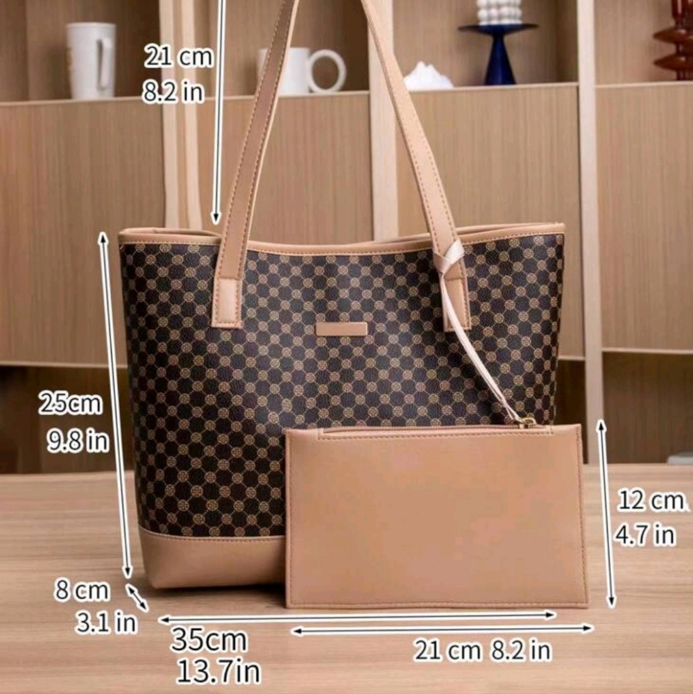 Geometric Patterned Tote Bag - image 5